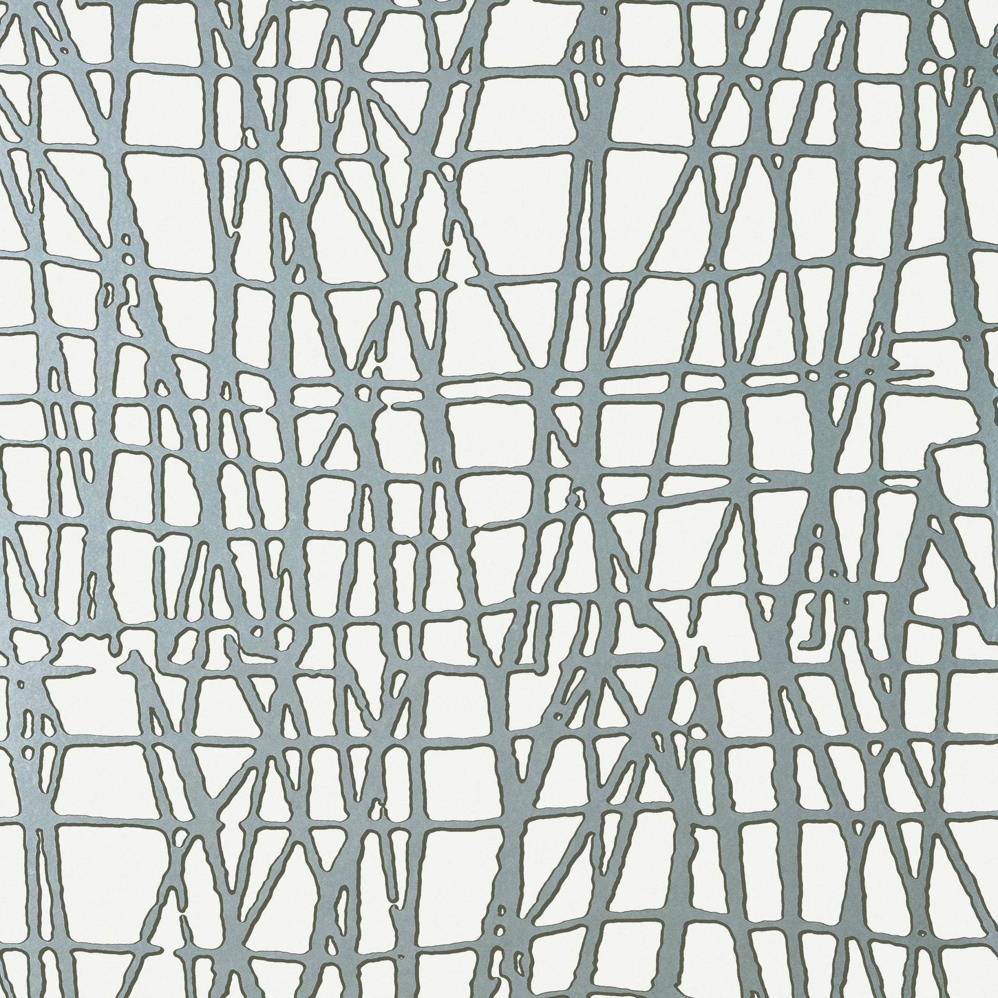 Mori Wallpaper - Metallic Silver - Thibaut - T449 - Premier Wallcovering