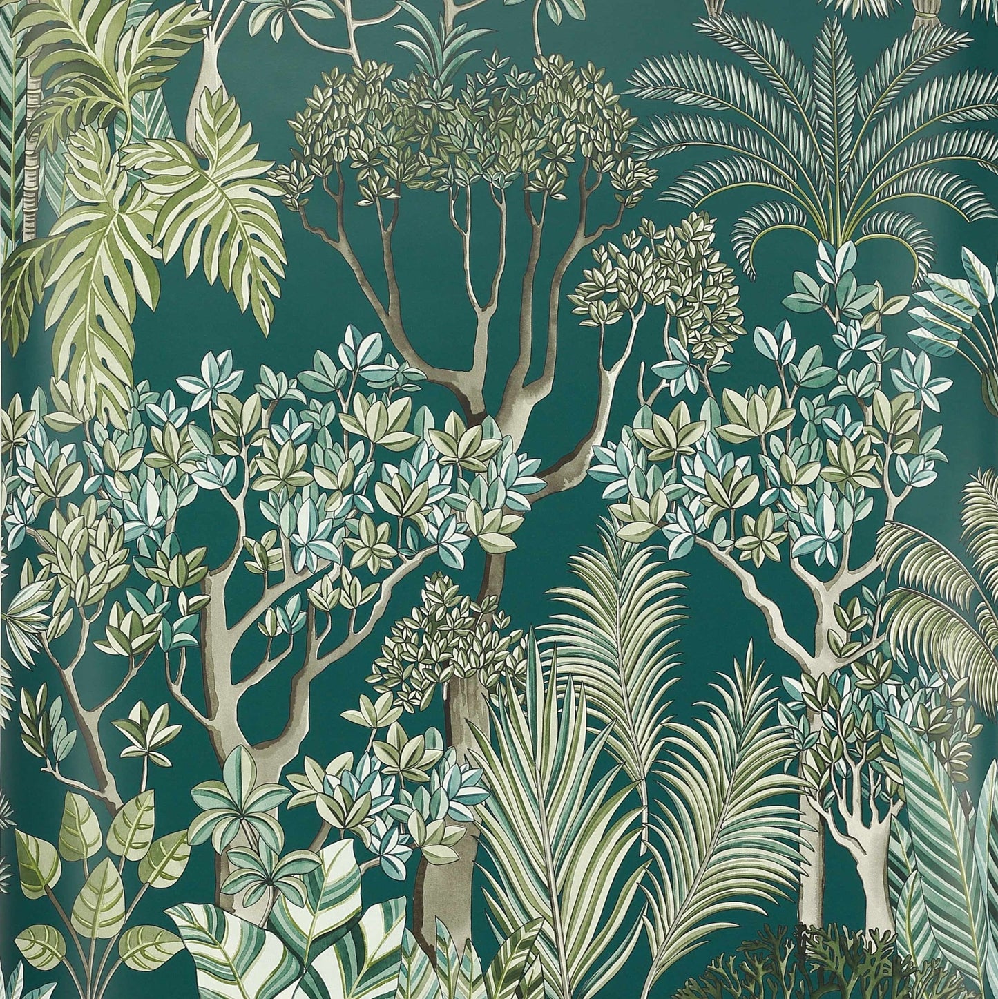 Morny Wallpaper - Bleu Canard - Manuel Canovas - 03094-03 - Premier Wallcovering