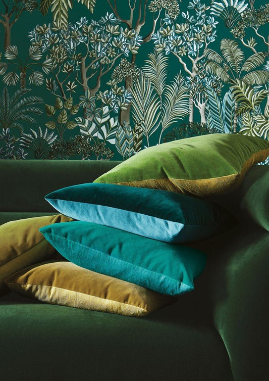 Morny Wallpaper - Turquoise - Manuel Canovas - 03094-01 - Premier Wallcovering