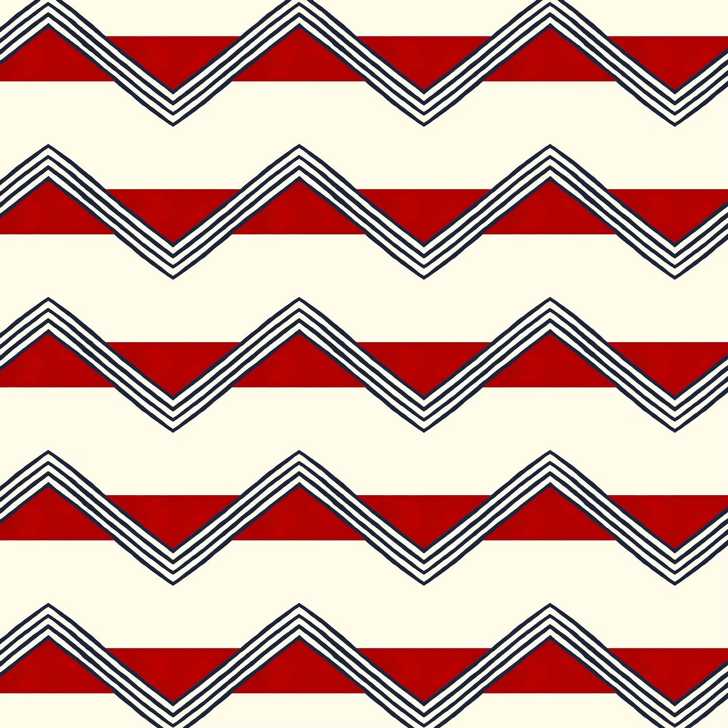 Moroccan Stripes Wallpaper - Red - Ottoline - W/C&S/103/1 - Premier Wallcovering