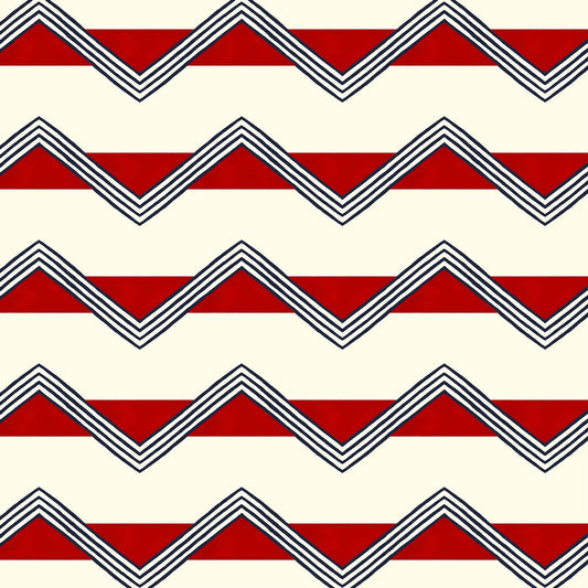 Moroccan Stripes Wallpaper - Red - Ottoline - W/C&S/103/1 - Premier Wallcovering