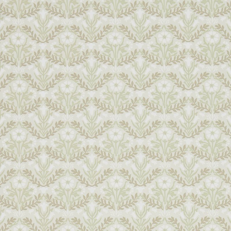 Morris Bellflowers Wallpaper - Manilla/Olive - 216434 - Morris & Co - Premier Wallcovering