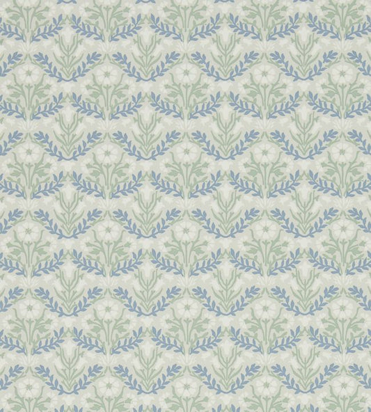 Morris Bellflowers Wallpaper - Grey/Fennel - 216435 - Morris & Co - Premier Wallcovering