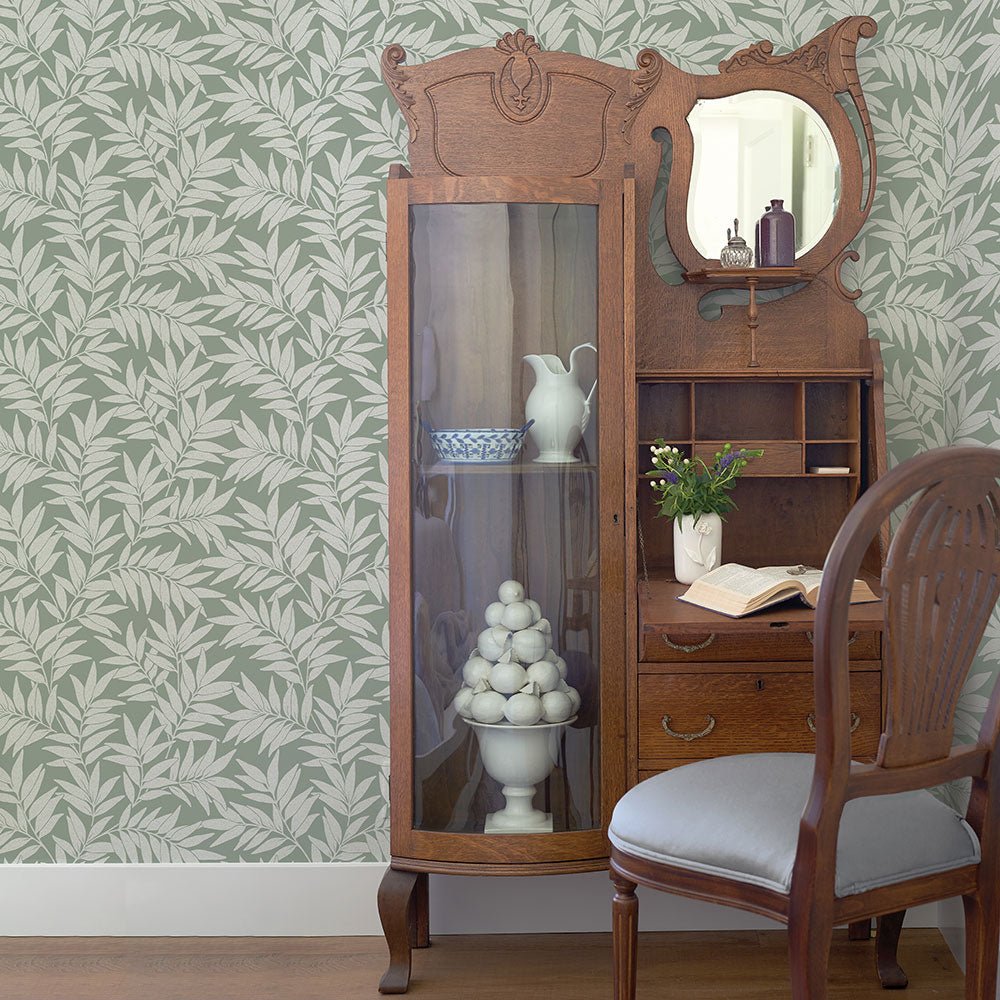 Morris Wallpaper - Green - A Street Prints - FD26122 - Premier Wallcovering