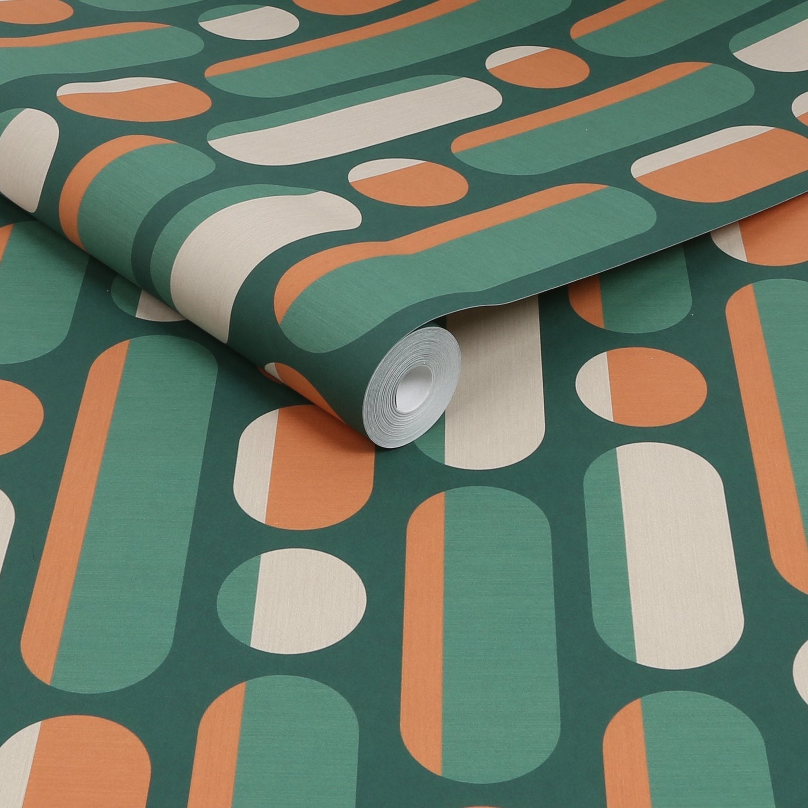 Morse Wallpaper - Bottle Green Rust - Envy - 122356 - Premier Wallcovering