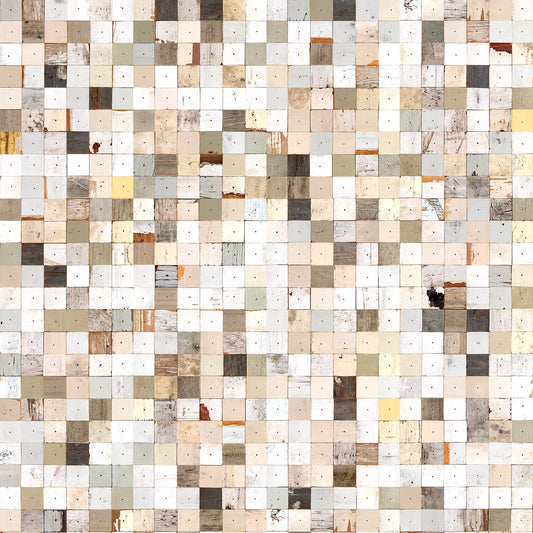 Mosaic squares Wallpaper - Multicolored - NLXL - PHE - 16 - Premier Wallcovering