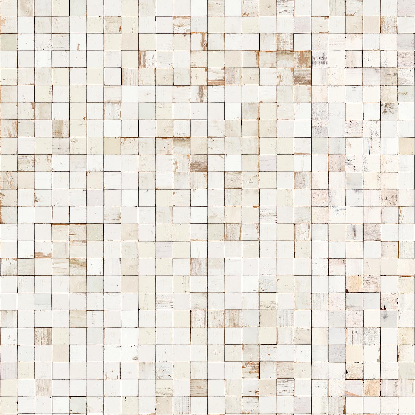 Mosaic squares Wallpaper - White - NLXL - PHE - 21 - Premier Wallcovering