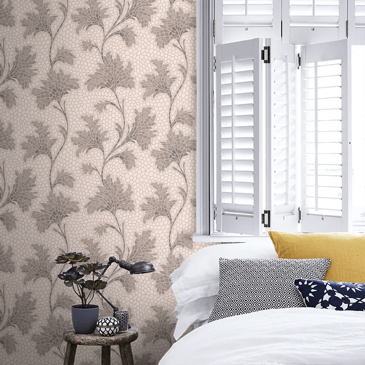 Mosaic Trail Wallpaper - Slaked Lime - Little Greene - 0267MOSLAKE - Premier Wallcovering