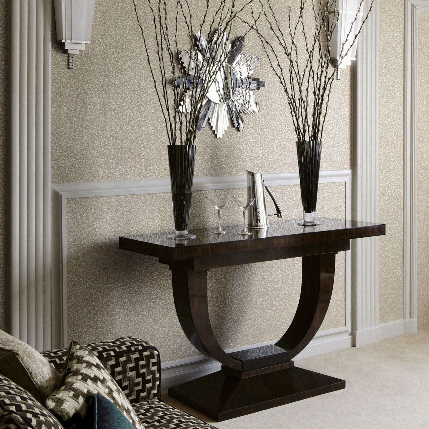 Mosaic Wallpaper - Silver - ZMOS06005 - Zoffany - Premier Wallcovering