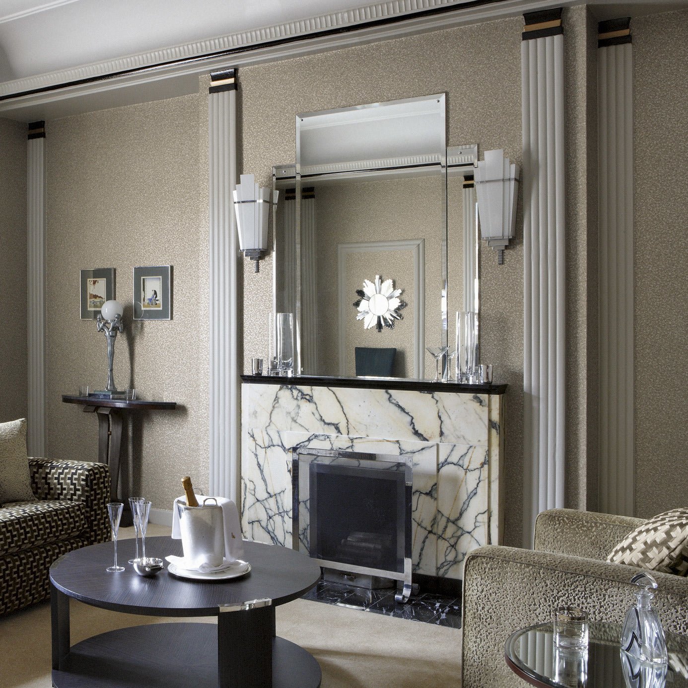 Mosaic Wallpaper - Silver - ZMOS06005 - Zoffany - Premier Wallcovering