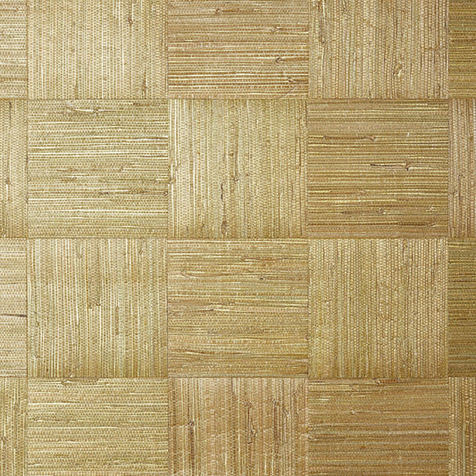 Mosaic Weave Wallpaper - Metallic Gold - Thibaut - T24075 - Premier Wallcovering