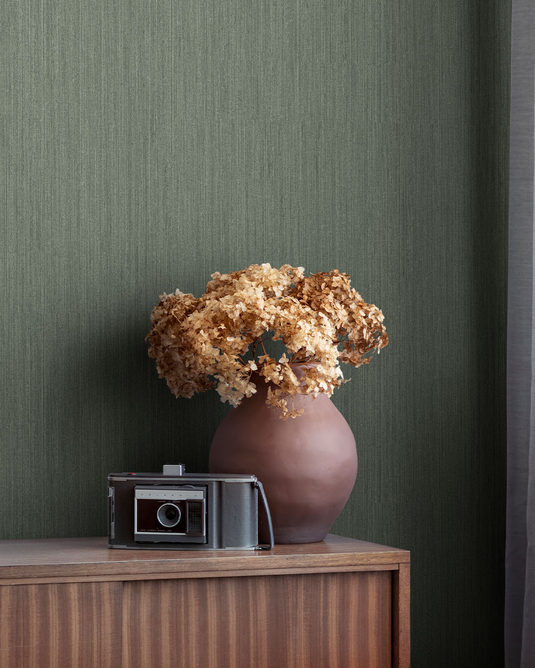 Mossa Wallpaper - Dark Green - Midbec - 17224 - Premier Wallcovering