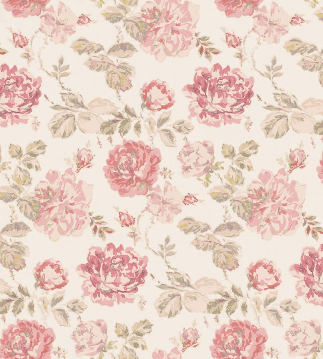 Mottisfont Wallpaper - Rose - Madeaux - W1800 - 05 - Premier Wallcovering