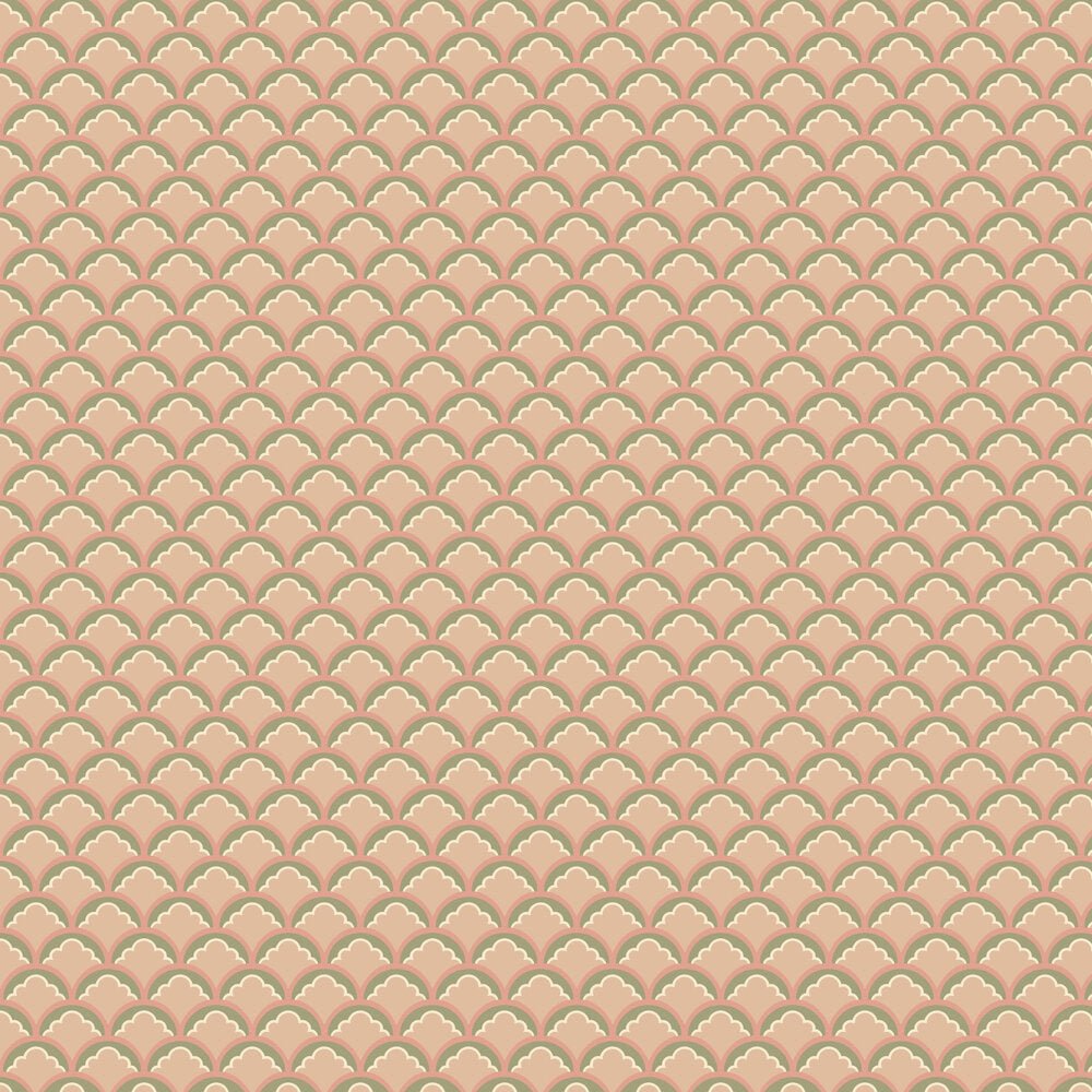 Mount Temple Small Wallpaper - Blush/ Green - GP & J Baker - BW45099/2 - Premier Wallcovering