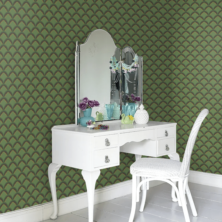 Mount Temple Small Wallpaper - Emerald - GP & J Baker - BW45099/3 - Premier Wallcovering