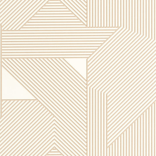 Movement Wallpaper - Beige - Caselio - 105540120 - Premier Wallcovering