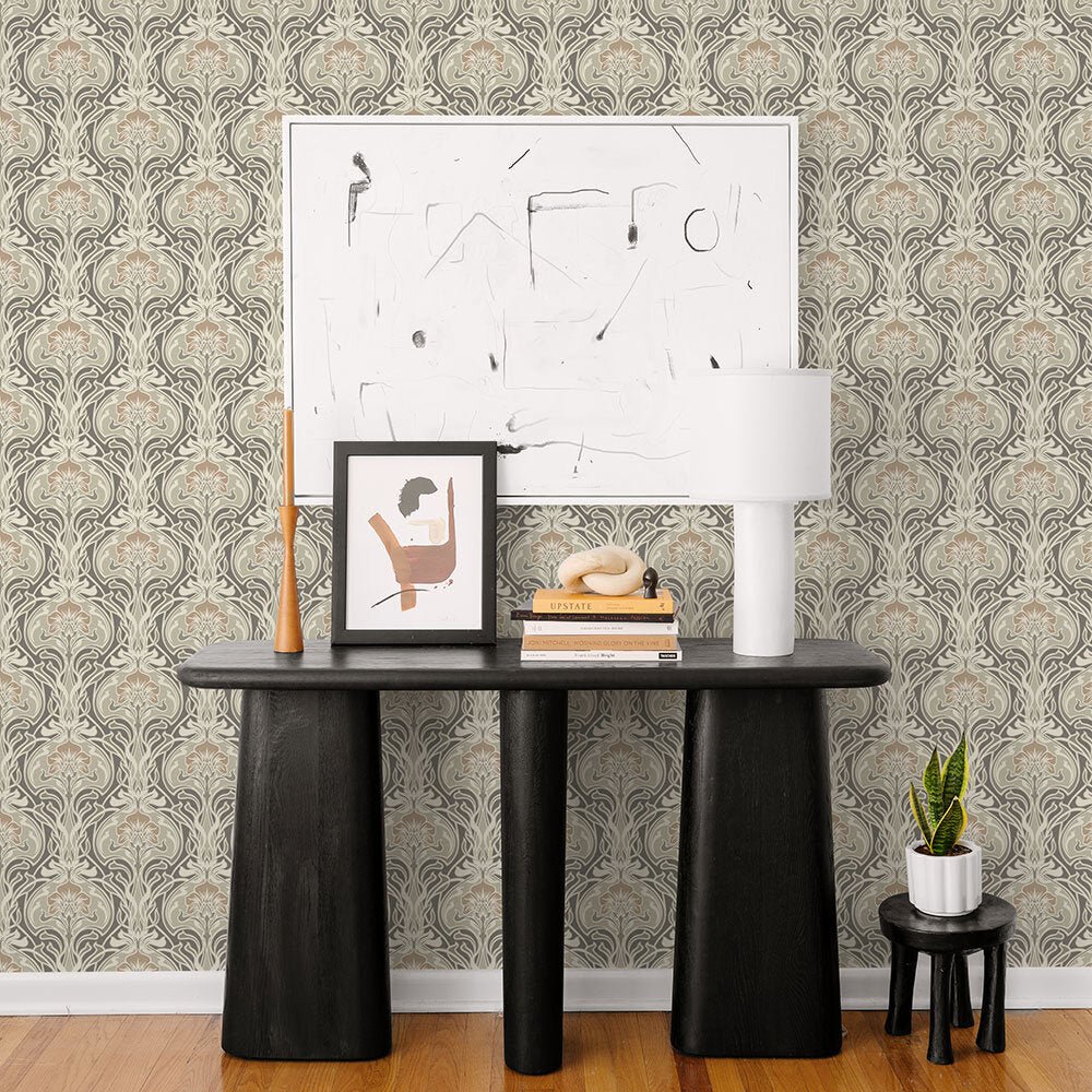 Mucha Wallpaper - Brown - A Street Prints - FD26150 - Premier Wallcovering