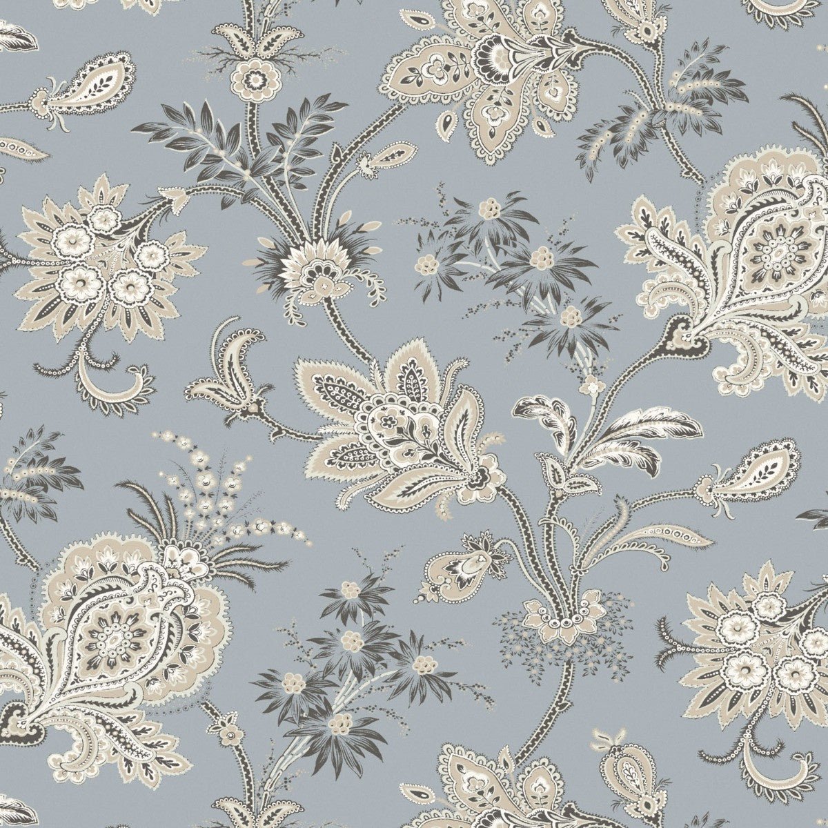 Mughal Trail Wallpaper - Pearl Blue - Warner House - Premier Wallcovering