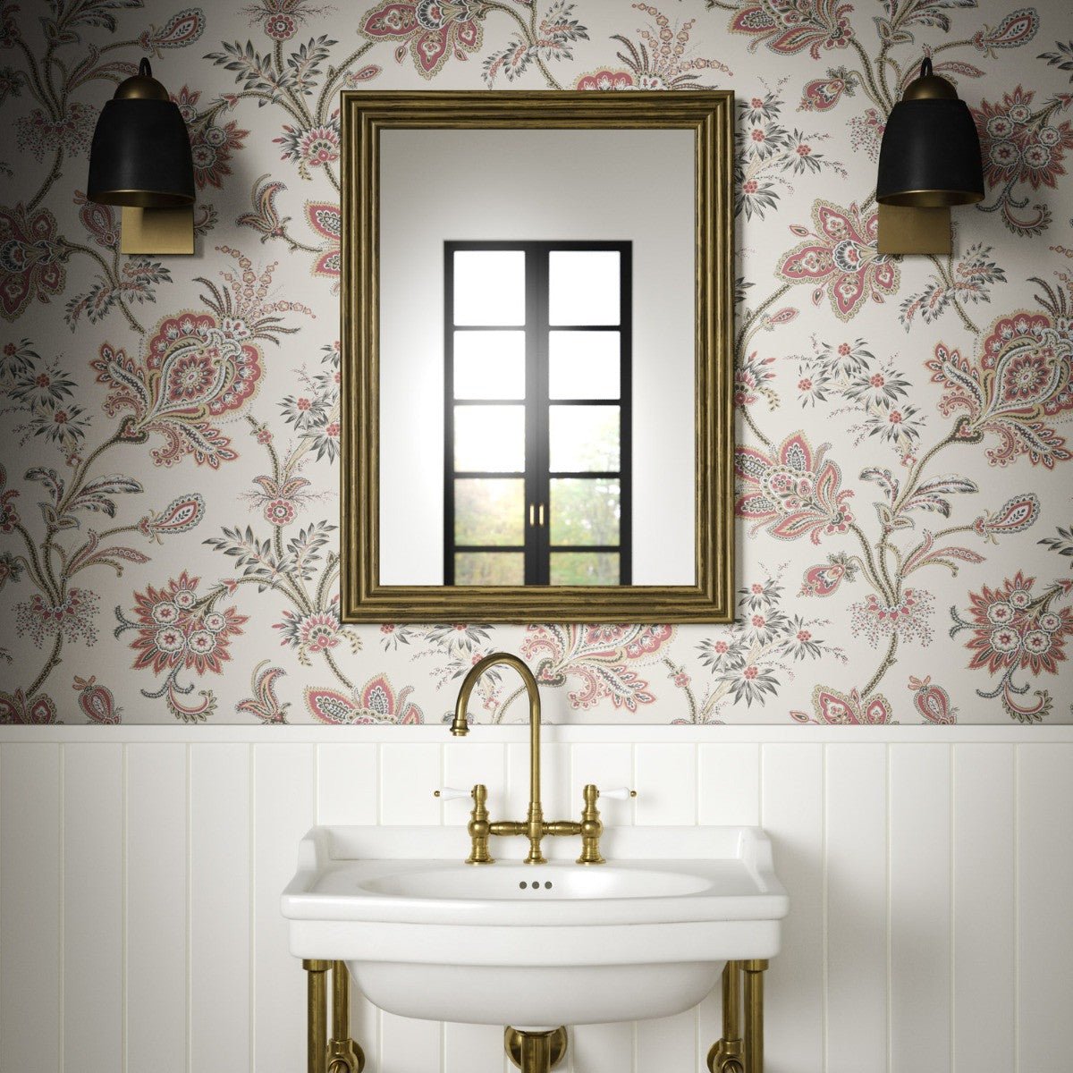 Mughal Trail Wallpaper - Cinnabar - Warner House - Premier Wallcovering