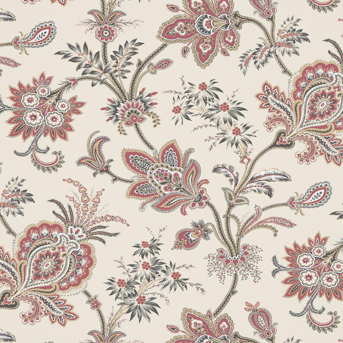 Mughal Trail Wallpaper - Cinnabar - Warner House - Premier Wallcovering