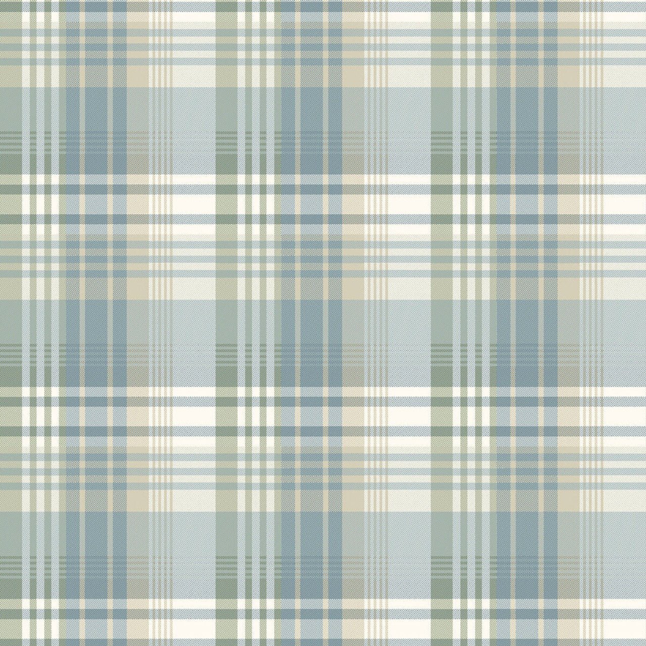 Mulberry Ancient Tartan Wallpaper - Aqua - Mulberry Home - FG100/R104 - Premier Wallcovering