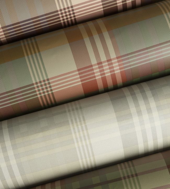 Mulberry Ancient Tartan Wallpaper - Spice - Mulberry Home - FG079/T30 - Premier Wallcovering