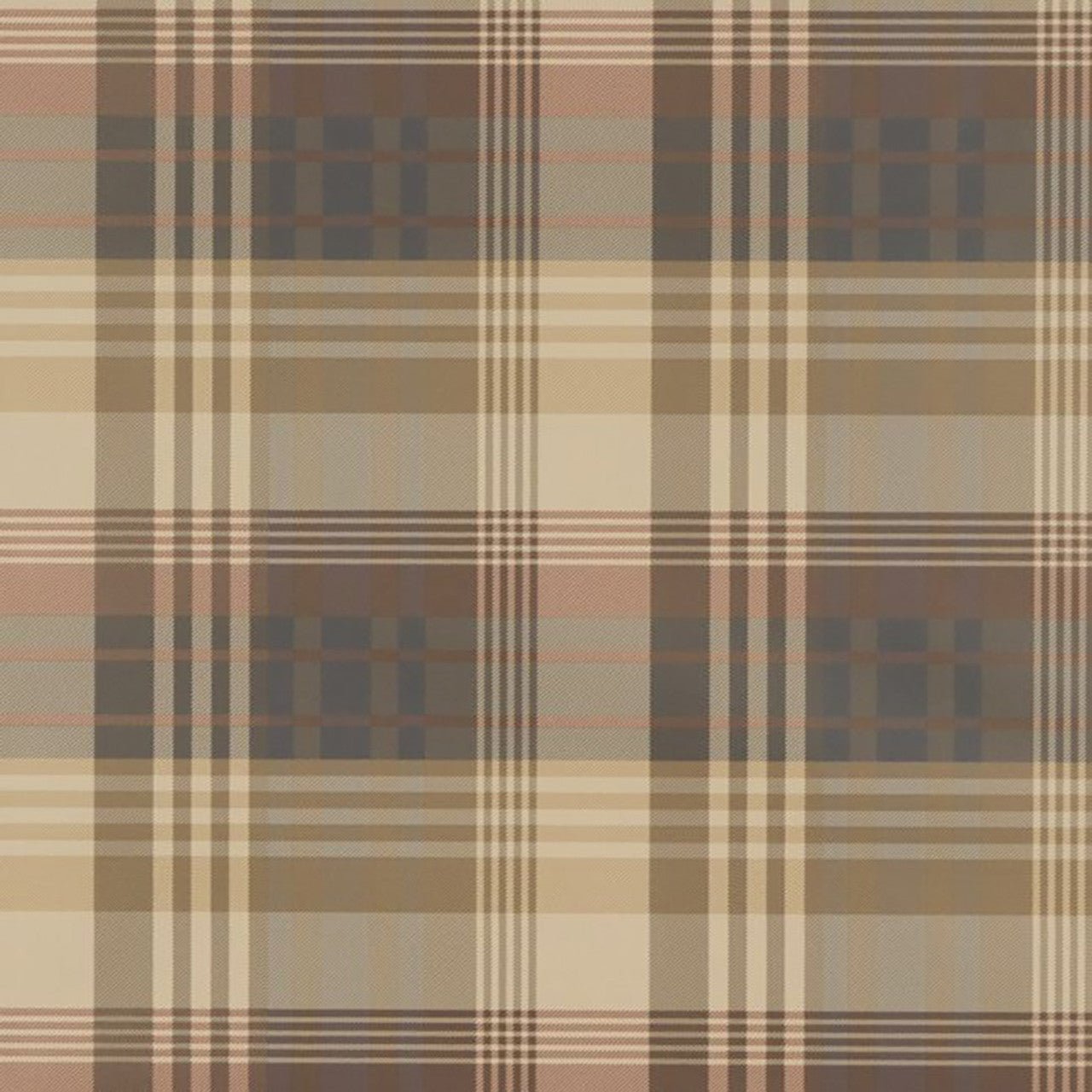 Mulberry Ancient Tartan Wallpaper - Red/Charcoal - Mulberry Home - FG079/V78 - Premier Wallcovering