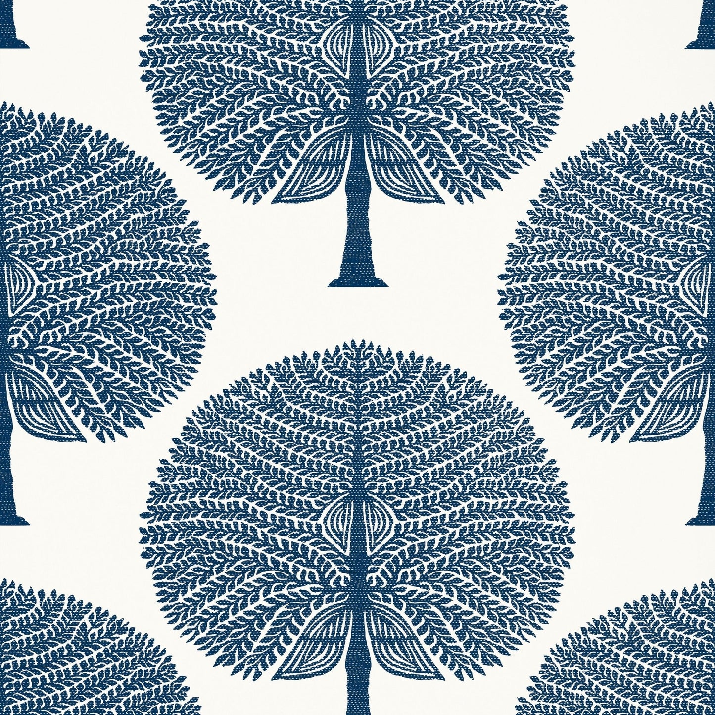 Mulberry Tree Wallpaper - Navy - Thibaut - T10603 - Premier Wallcovering