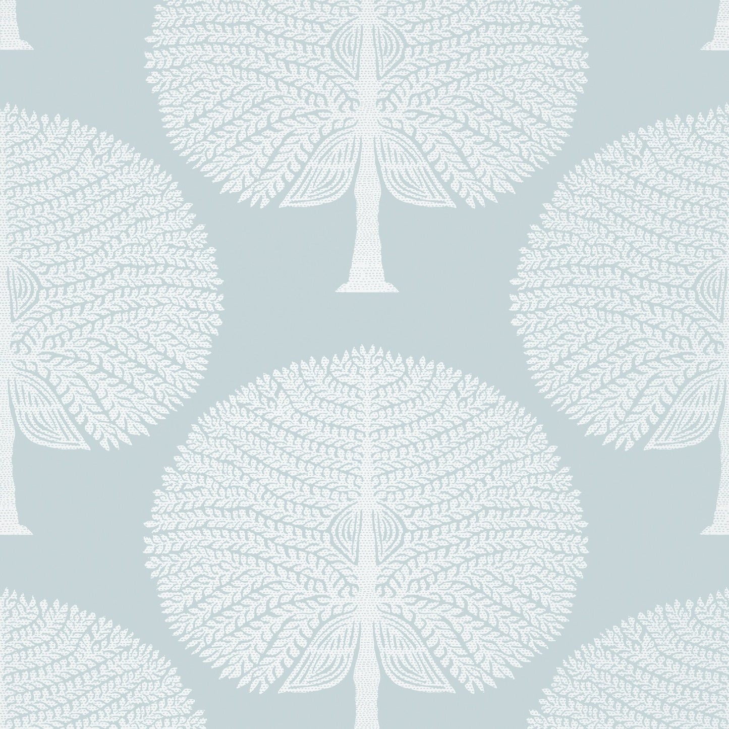 Mulberry Tree Wallpaper - Spa Blue - Thibaut - T10600 - Premier Wallcovering