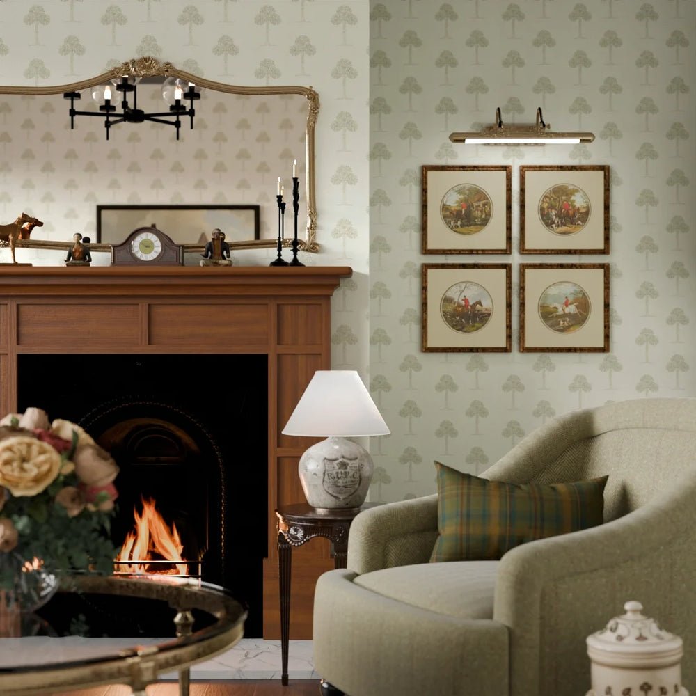 Mulberry Tree Wallpaper - Warm Grey on Natural - LAN100260 - Lucie Annabel - Premier Wallcovering