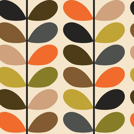 Multi Stem Classic Wallpaper - Multi - Orla Kiely - 23AHCMSWLPDS-9600 - Premier Wallcovering