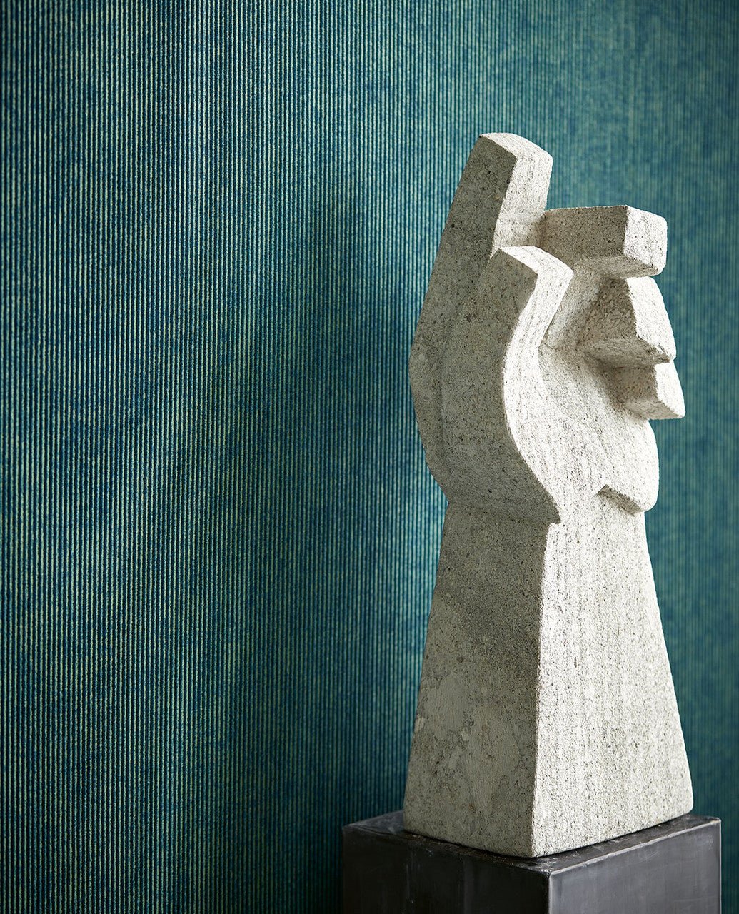 Museum Gradient Wallpaper - Blue - Eijffinger - 307321 - Premier Wallcovering