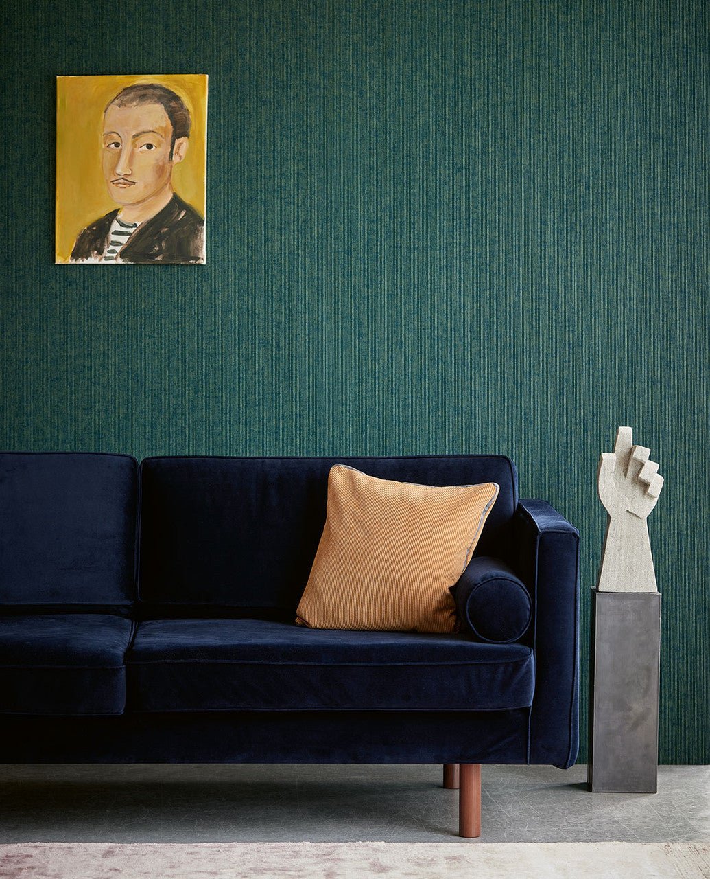 Museum Gradient Wallpaper - Blue - Eijffinger - 307321 - Premier Wallcovering