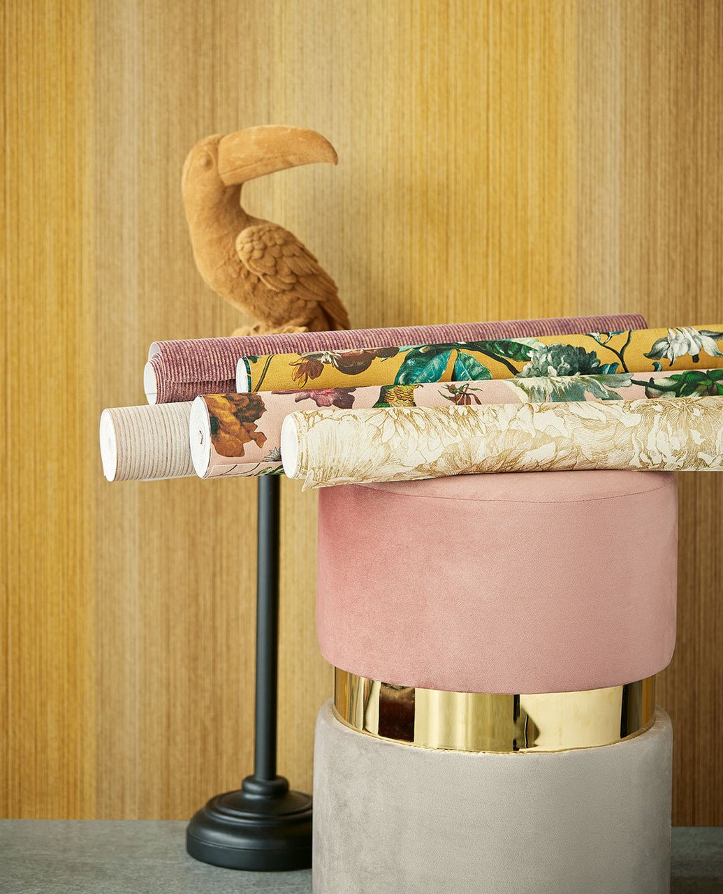 Museum Gradient Wallpaper - Yellow / Ochre - Eijffinger - 307311 - Premier Wallcovering