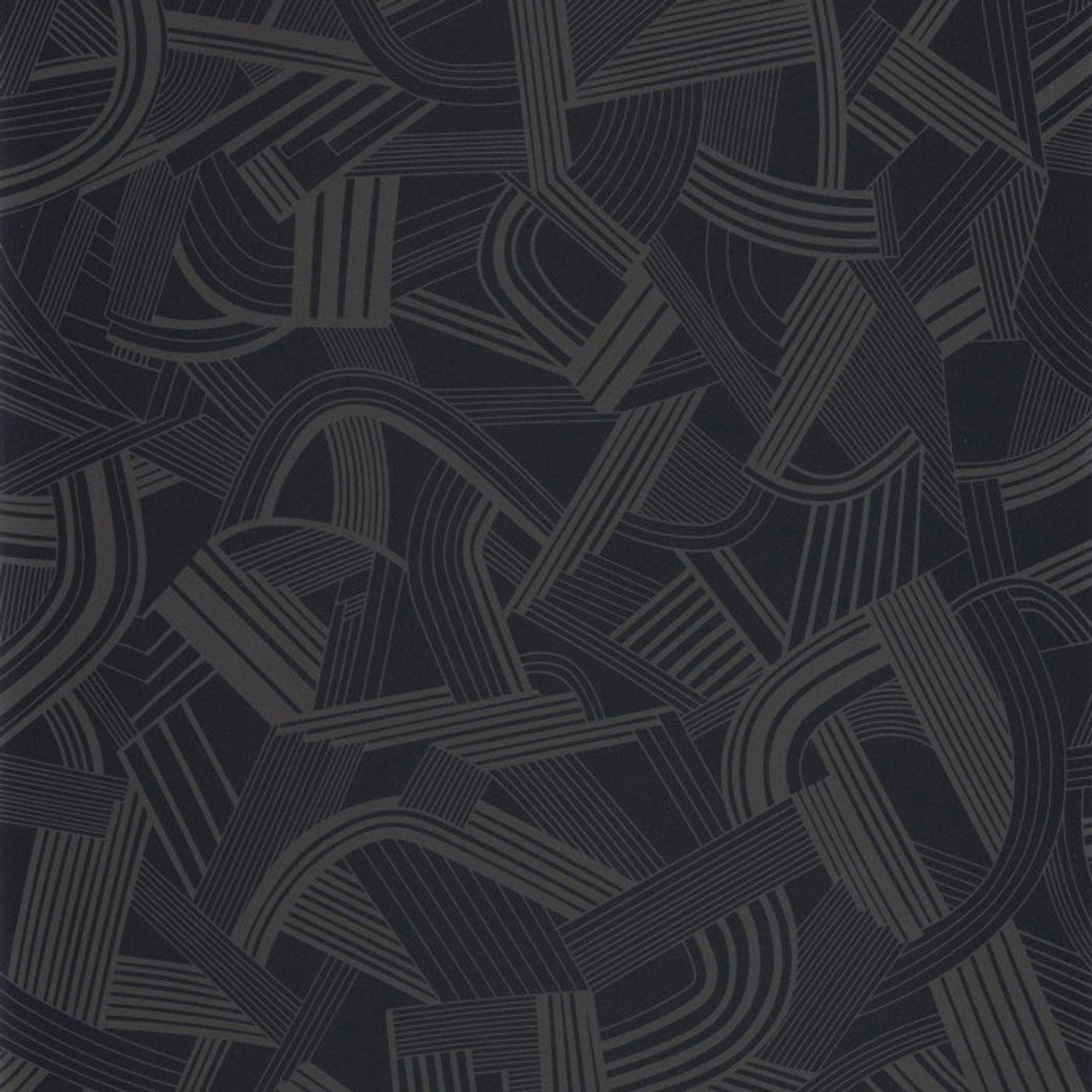 Music Hall Twenties Wallpaper - Noir Reglisse - Casadeco - 88699515 - Premier Wallcovering