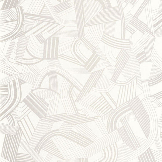 Music Hall Twenties Wallpaper - Blanc Neige - Casadeco - 88690226 - Premier Wallcovering