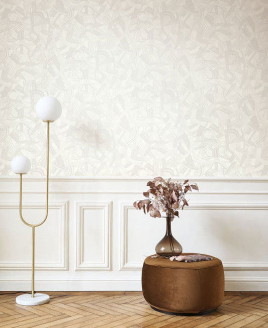 Music Hall Twenties Wallpaper - Blanc Neige - Casadeco - 88690226 - Premier Wallcovering