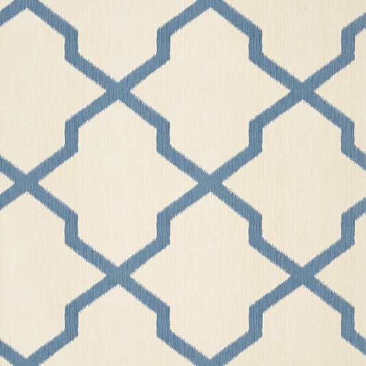 Myanmar Trellis Wallpaper - Navy - Thibaut - T36136 - Premier Wallcovering