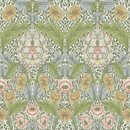 Myrtle Wallpaper - Green / Yellow - Midbec - 82058 - Premier Wallcovering