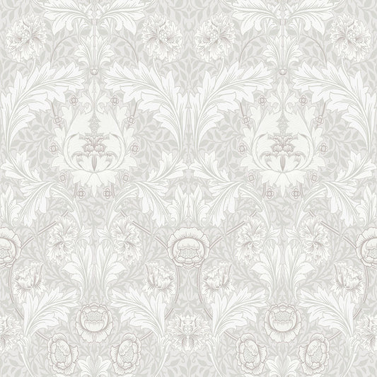Myrtle Wallpaper - White / Grey - Midbec - 82056 - Premier Wallcovering