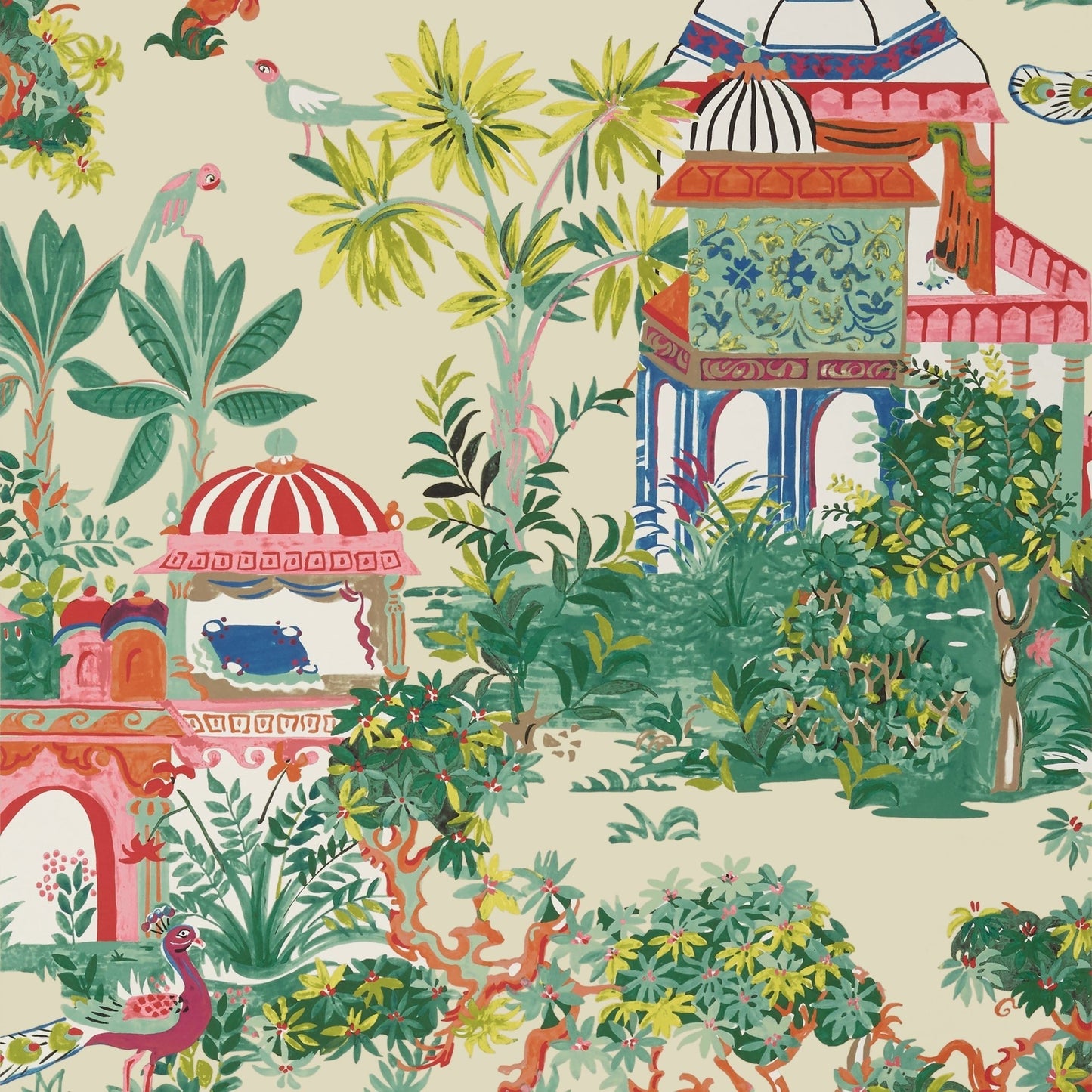 Mystic Garden Wallpaper - Cream - Thibaut - T20824 - Premier Wallcovering