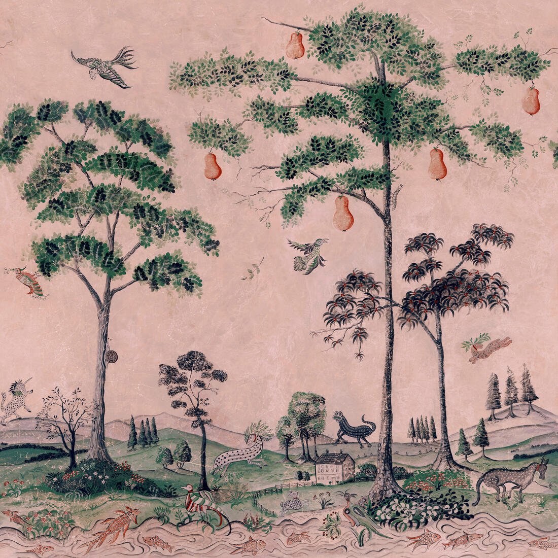 Mythical Land Wallpaper - Daybreak - Andrew Martin - KKMYLA - Premier Wallcovering