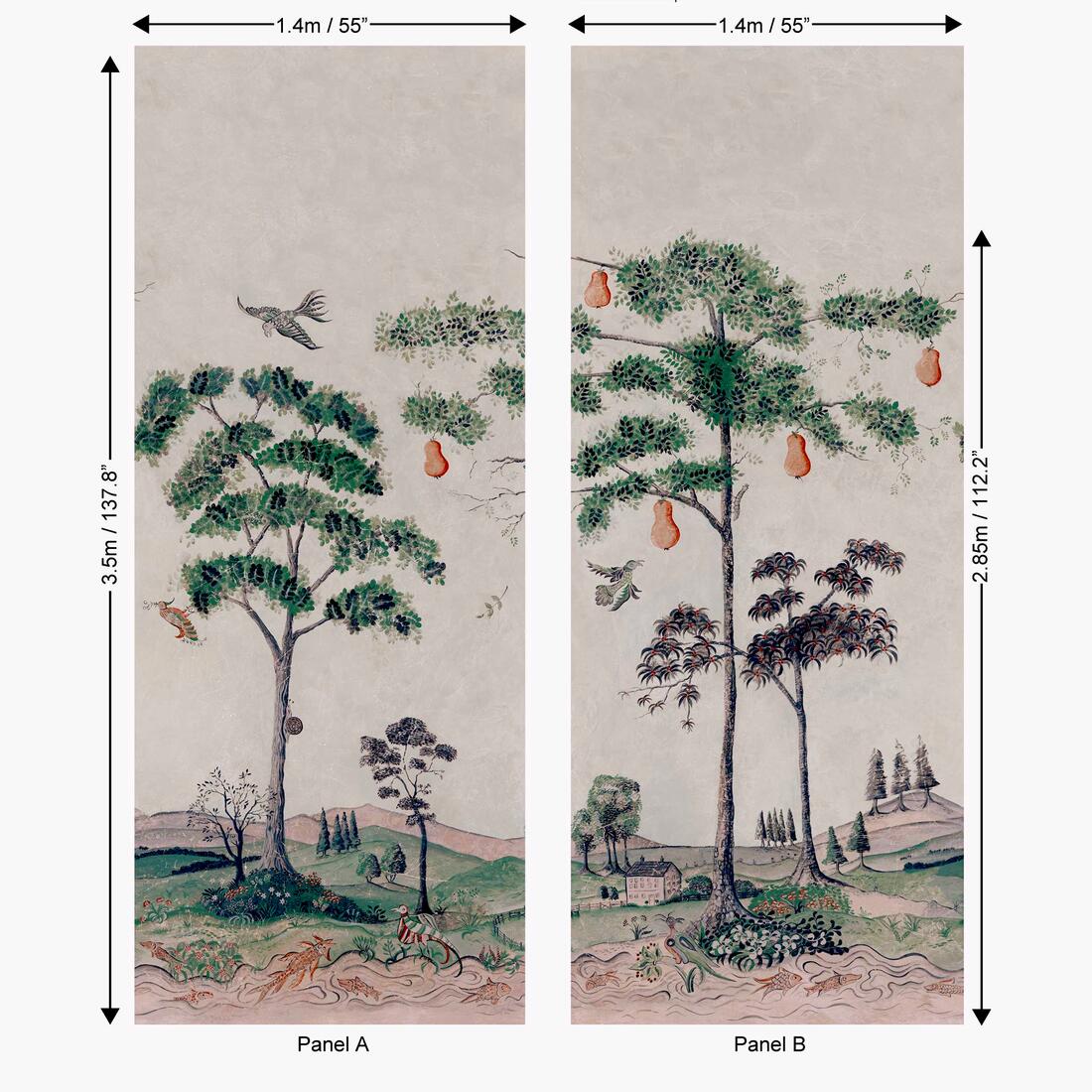 Mythical Land Wallpaper - Vellum - Andrew Martin - KKMYLAVE - Premier Wallcovering