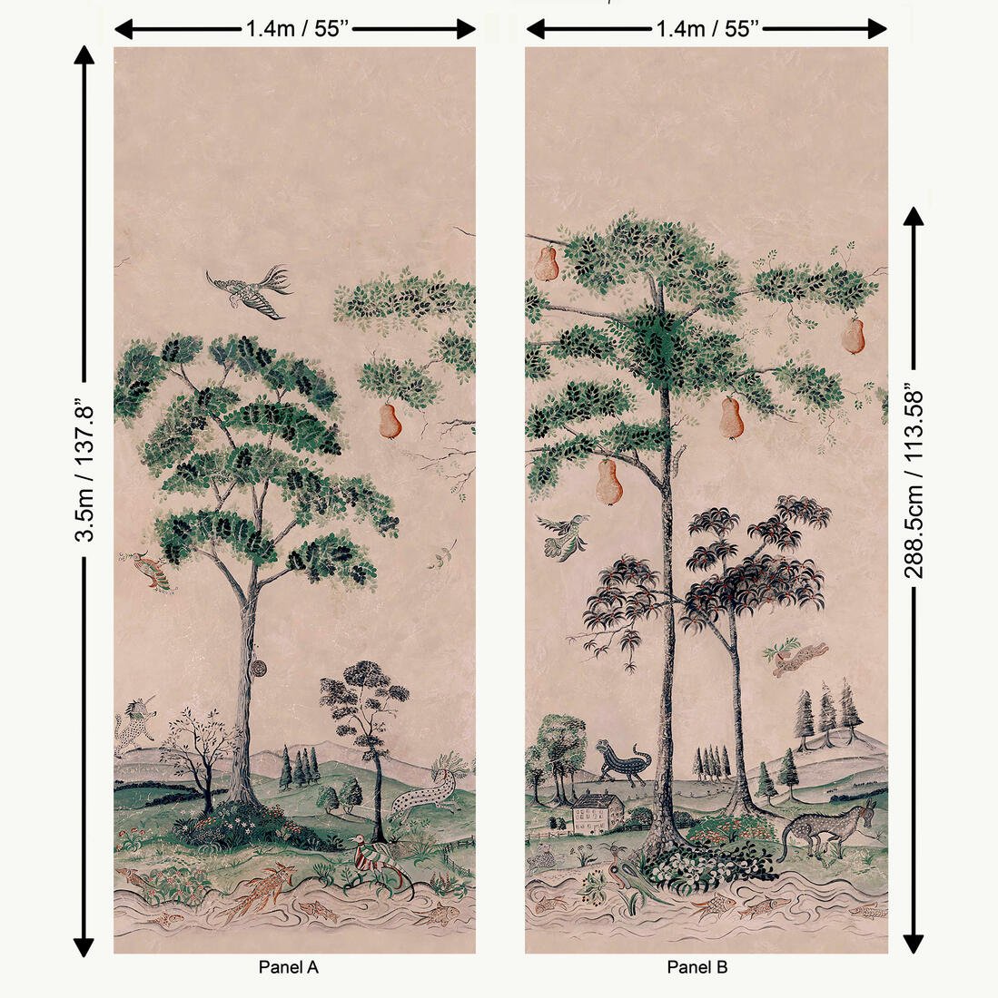 Mythical Land Wallpaper - Daybreak - Andrew Martin - KKMYLA - Premier Wallcovering