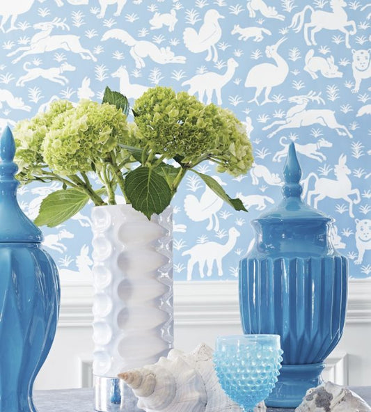 Nairobi Wallpaper - Pink - Thibaut - T13069 - Premier Wallcovering