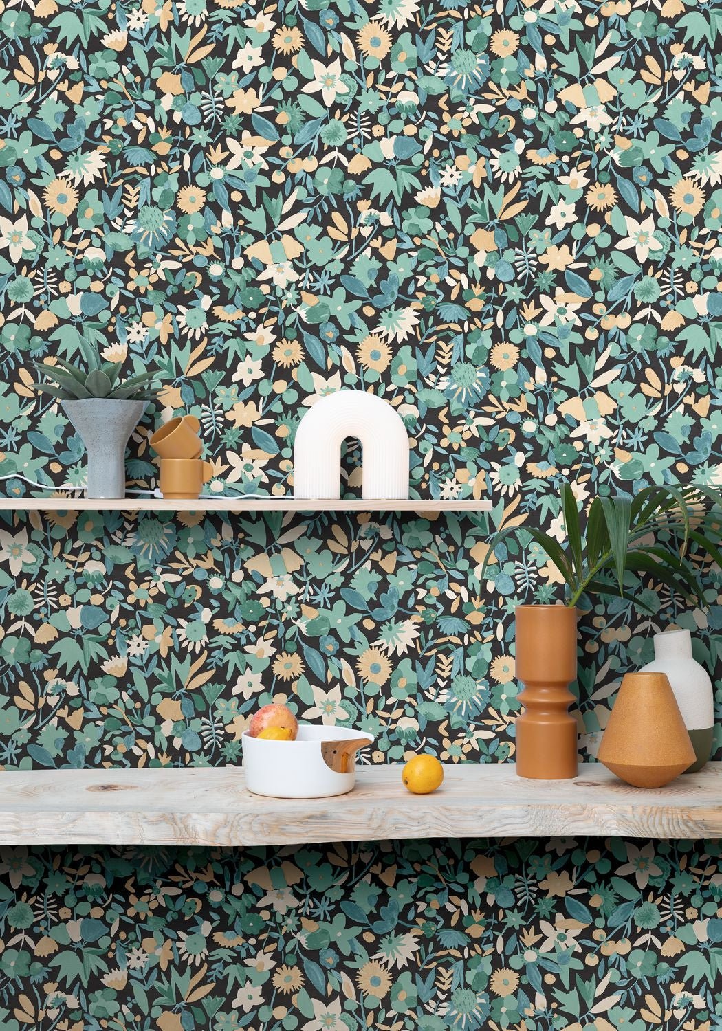 Naivete Wallpaper - Vert - Caselio - 102197138 - Premier Wallcovering