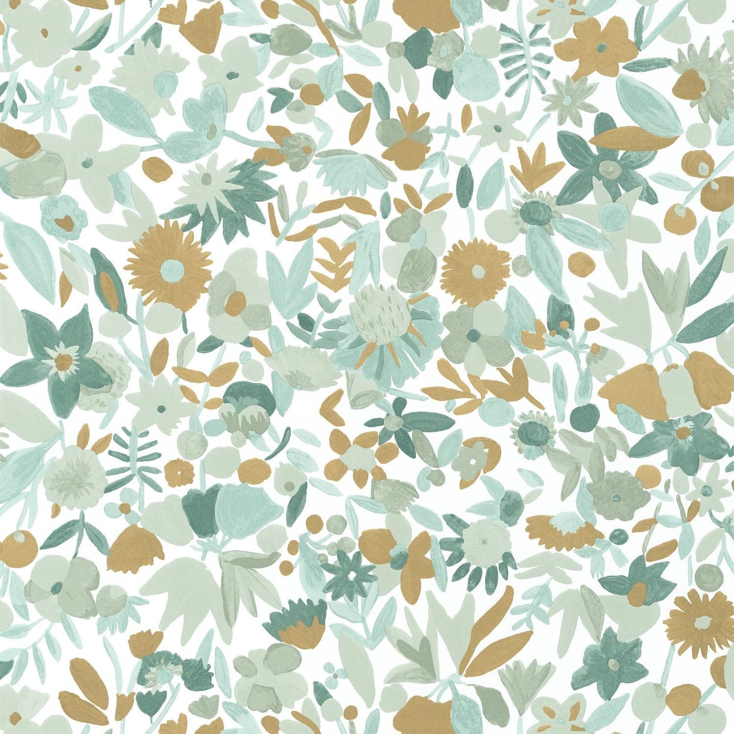 Naivete Wallpaper - Vert Menthe - Caselio - 102197018 - Premier Wallcovering