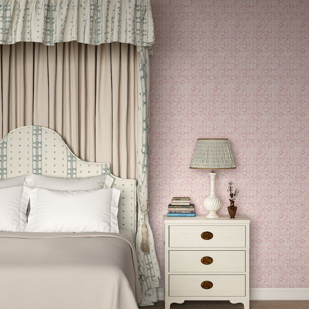 Nankeeng Wallpaper - Pink - Penny Morrison - NANKEENG-PINK - Premier Wallcovering