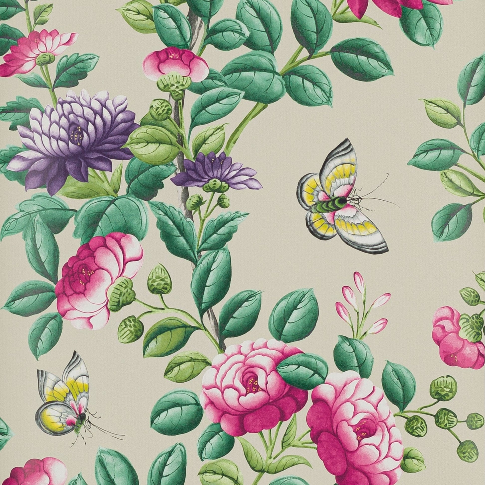 Nankin Wallpaper - Sable - Manuel Canovas - 03113-01 - Premier Wallcovering