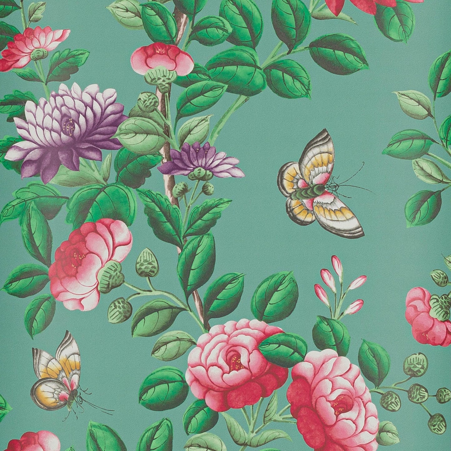 Nankin Wallpaper - Emeraude - Manuel Canovas - 03113-03 - Premier Wallcovering